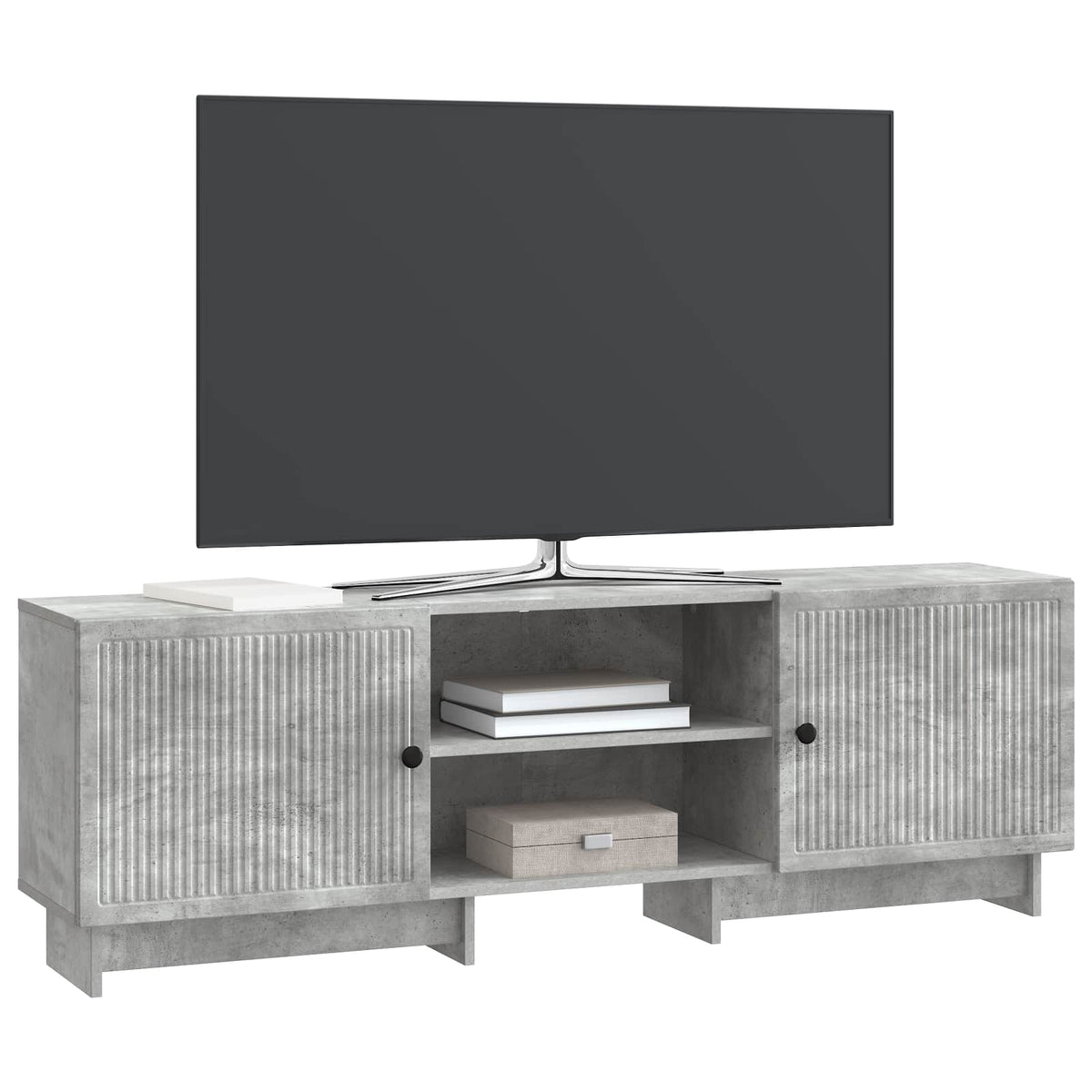 Televizní Skříň Betonově Šedá 150 X 31 X 50 Cm Dřevěný Materiál