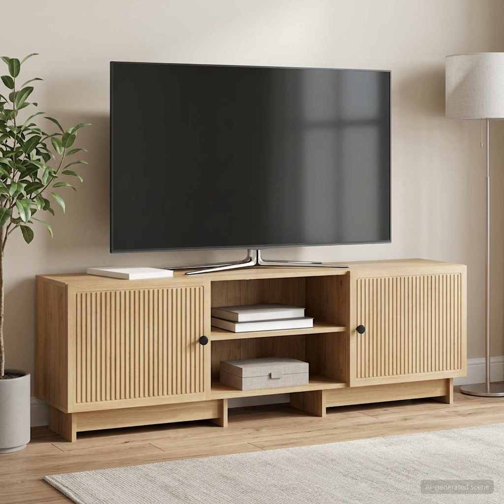 Televizní Skříň Vysoký Lesklý Bílý 150 X 31 X 50 Cm
