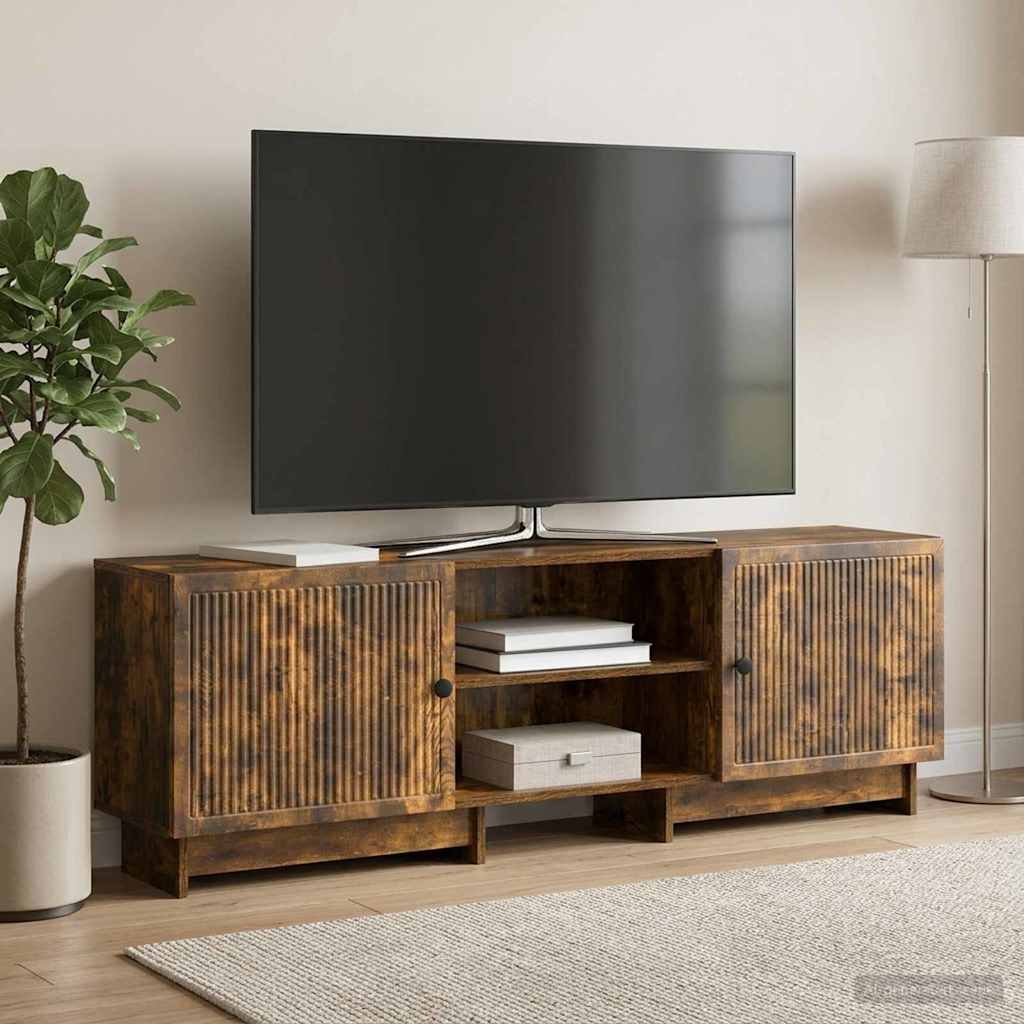 Televizní Skříň Uzený Dub 150 X 31 X 50 Cm Dřevěný Materiál