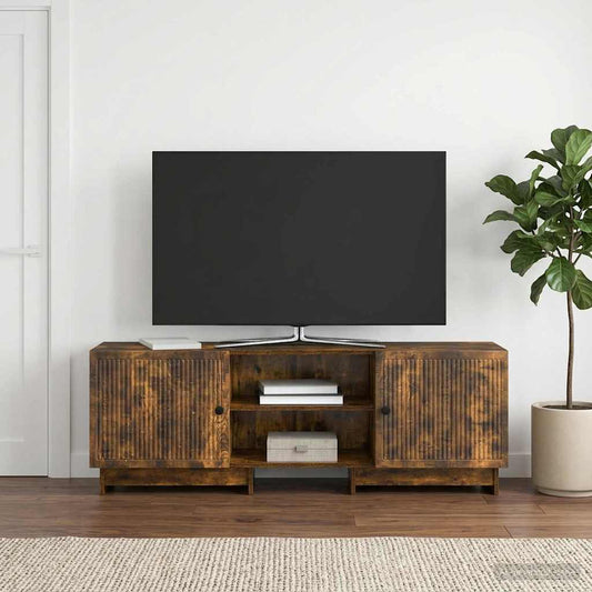 Televizní Skříň Uzený Dub 150 X 31 X 50 Cm Dřevěný Materiál