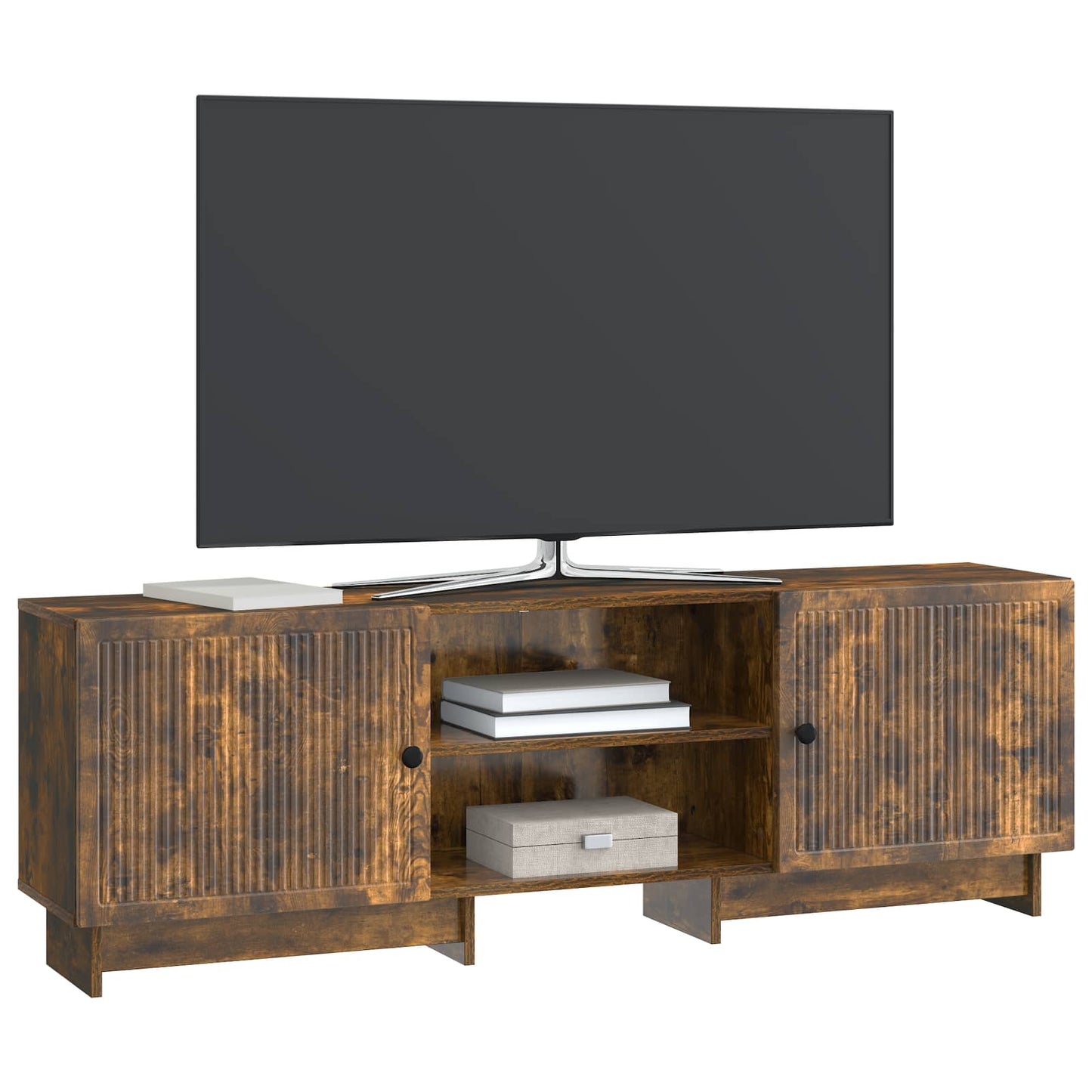 Televizní Skříň Uzený Dub 150 X 31 X 50 Cm Dřevěný Materiál