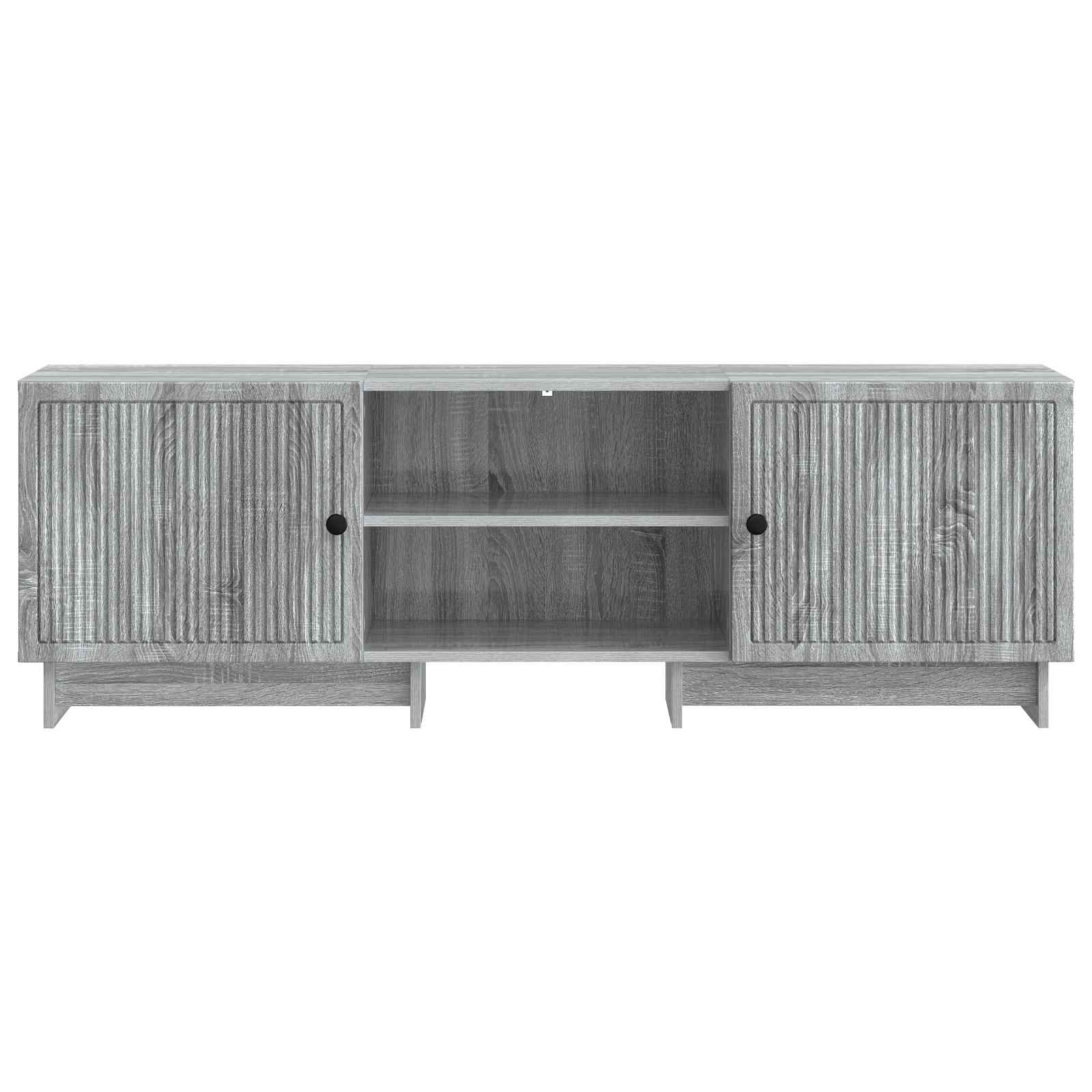 Televizní Skříň Šedá Sonoma 150 X 31 X 50 Cm Dřevěný Materiál