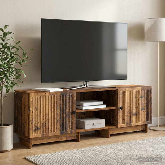 Televizní Skříň Staré Dřevo 150 X 31 X 50 Cm Dřevěný Materiál