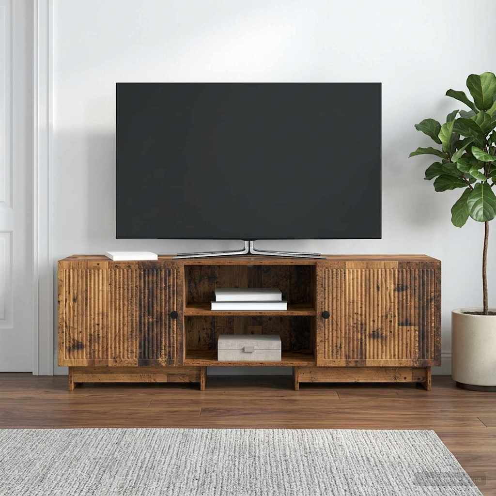 Televizní Skříň Staré Dřevo 150 X 31 X 50 Cm Dřevěný Materiál