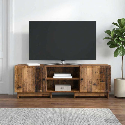 Televizní Skříň Staré Dřevo 150 X 31 X 50 Cm Dřevěný Materiál