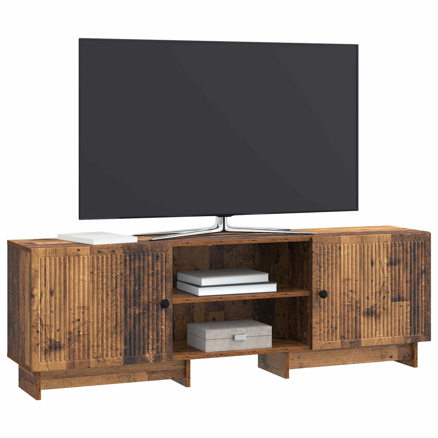 Televizní Skříň Staré Dřevo 150 X 31 X 50 Cm Dřevěný Materiál