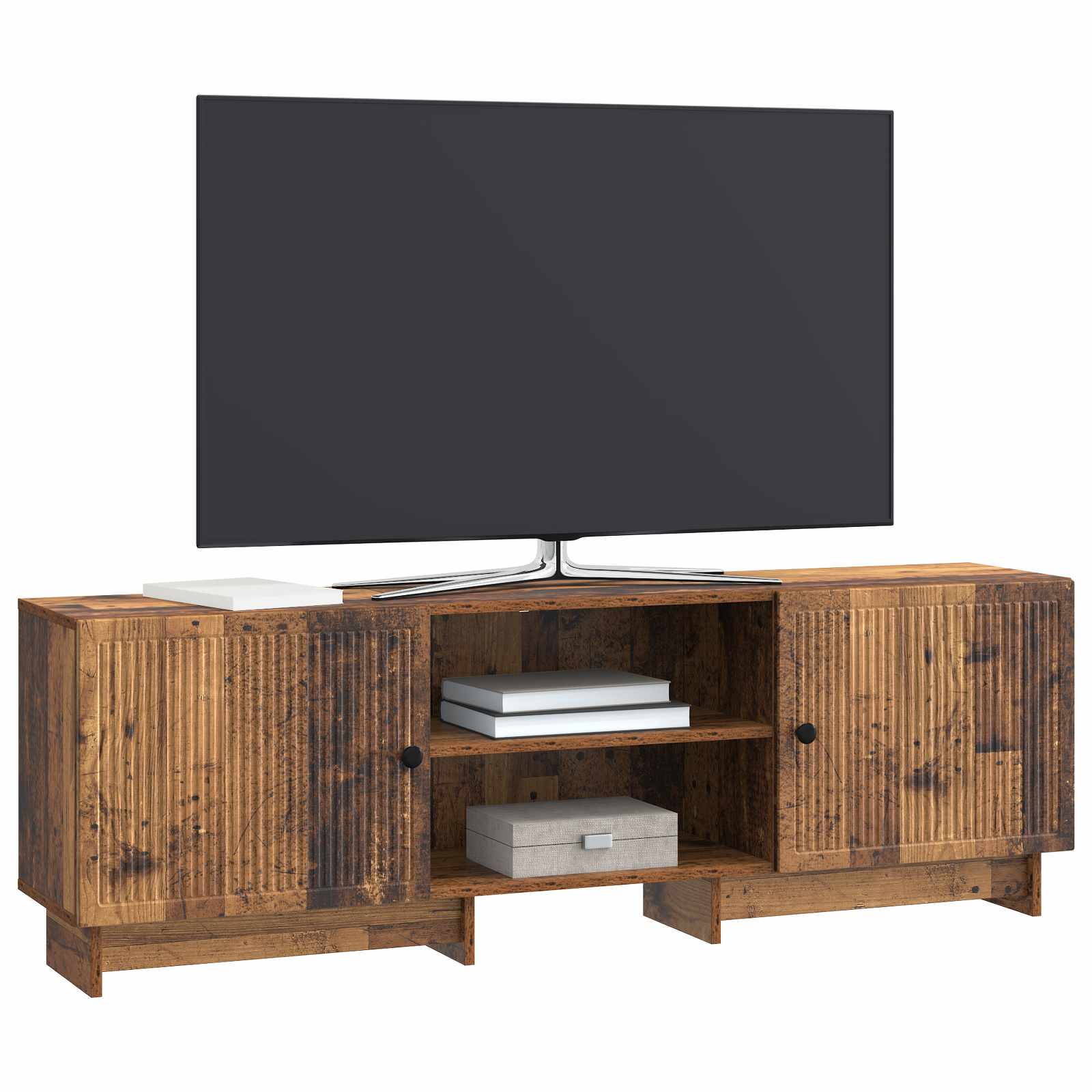 Televizní Skříň Staré Dřevo 150 X 31 X 50 Cm Dřevěný Materiál