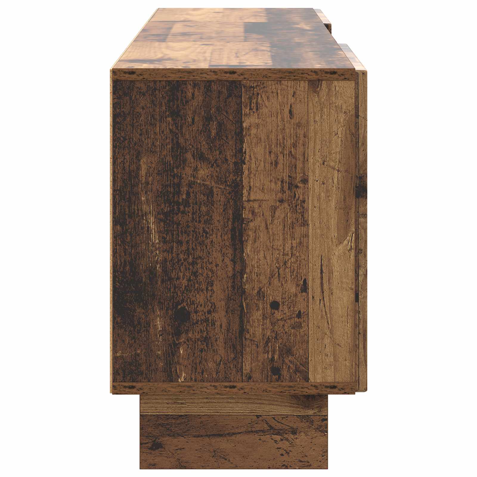 Televizní Skříň Staré Dřevo 150 X 31 X 50 Cm Dřevěný Materiál