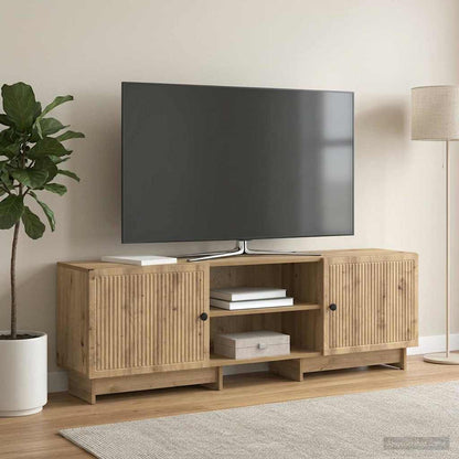 Televizní Skříň 150 X 31 X 50 Cm Dub Artisan Dřevěný Materiál