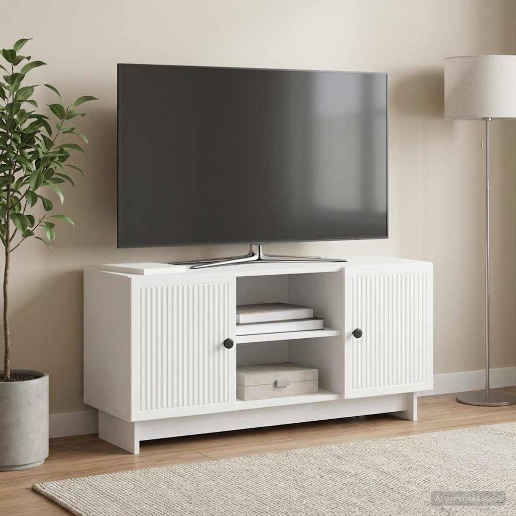 Televizní Skříň 102 X 34,5 X 50 Cm Bílá Kompozitní Dřevo
