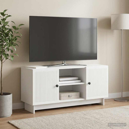 Televizní Skříň 102 X 34,5 X 50 Cm Bílá Kompozitní Dřevo