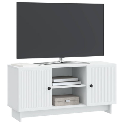 Televizní Skříň 102 X 34,5 X 50 Cm Bílá Kompozitní Dřevo