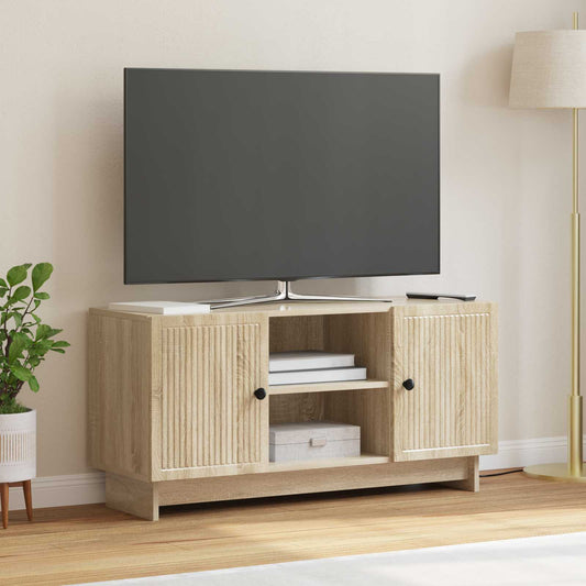 Televizní Skříň 102 X 34,5 X 50 Cm Dub Sonoma Kompozitní Dřevo
