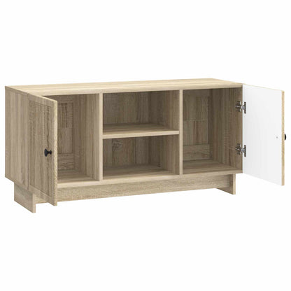 Televizní Skříň 102 X 34,5 X 50 Cm Dub Sonoma Kompozitní Dřevo
