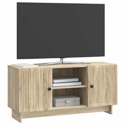 Televizní Skříň 102 X 34,5 X 50 Cm Dub Sonoma Kompozitní Dřevo