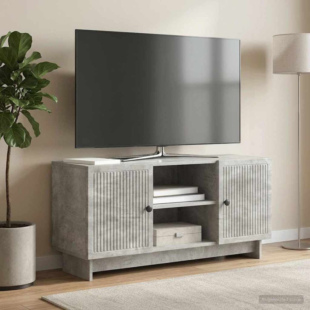Televizní Skříň 102 X 34,5 X 50 Cm Betonově Šedá