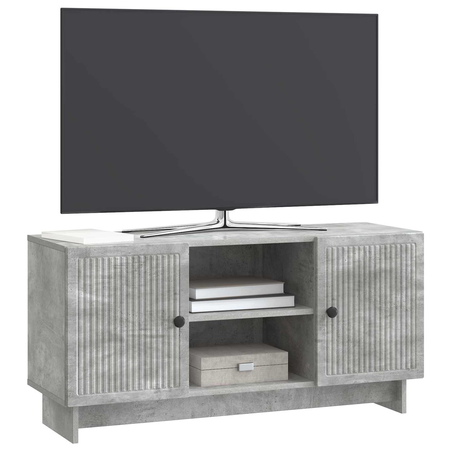Televizní Skříň 102 X 34,5 X 50 Cm Betonově Šedá