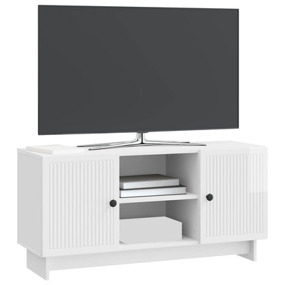 Televizní Skříň 102 X 34,5 X 50 Cm Bílá S Vysokým Leskem