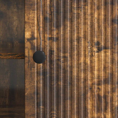 Televizní Skříň 102 X 34,5 X 50 Cm Kouřový Dub Kompozitní Dřevo