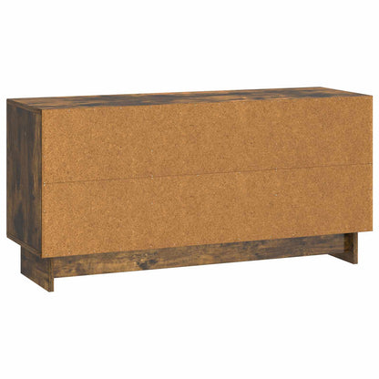 Televizní Skříň 102 X 34,5 X 50 Cm Kouřový Dub Kompozitní Dřevo