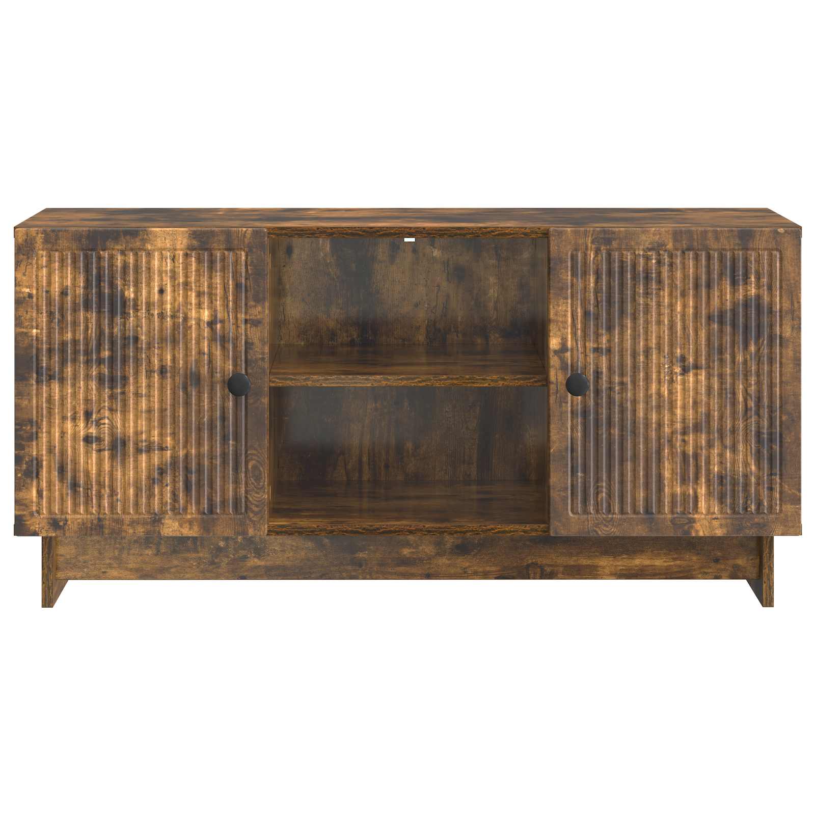 Televizní Skříň 102 X 34,5 X 50 Cm Kouřový Dub Kompozitní Dřevo