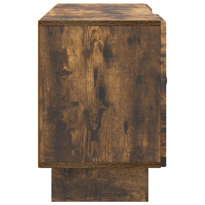 Televizní Skříň 102 X 34,5 X 50 Cm Kouřový Dub Kompozitní Dřevo