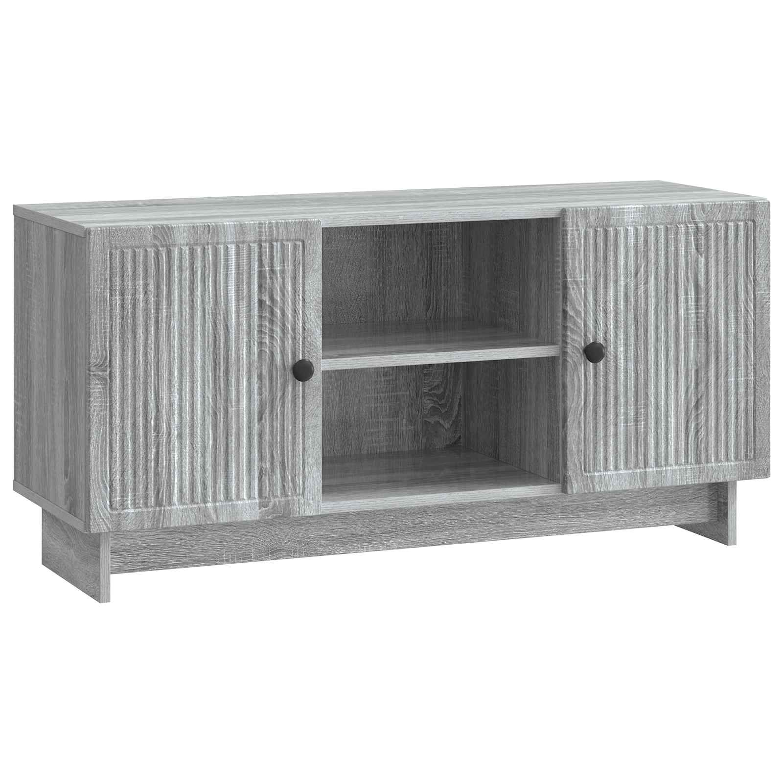 Televizní Skříň 102 X 34,5 X 50 Cm Šedý Sonoma Kompozitní Dřevo