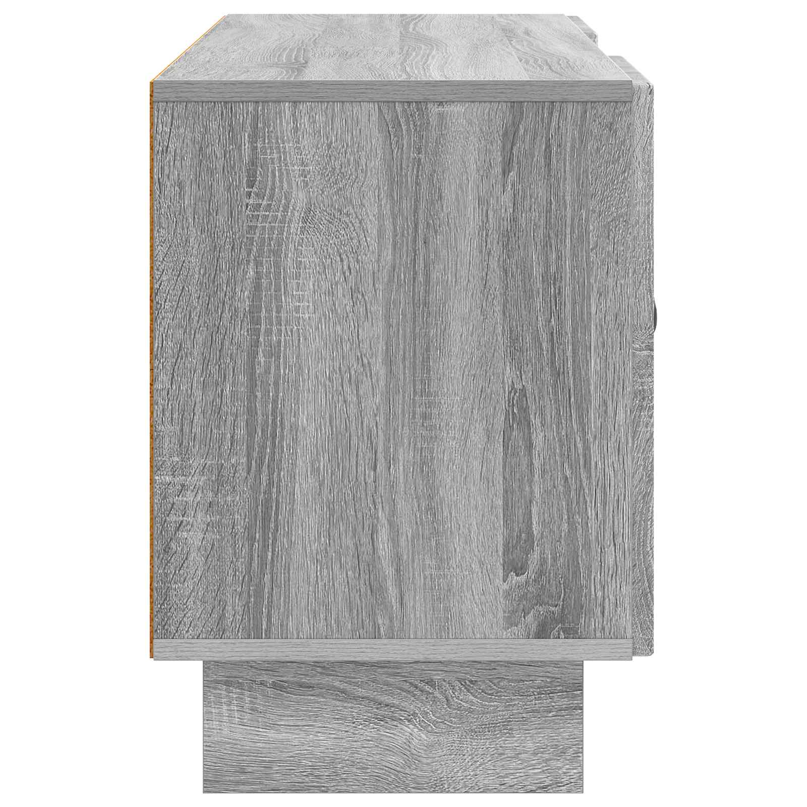 Televizní Skříň 102 X 34,5 X 50 Cm Šedý Sonoma Kompozitní Dřevo