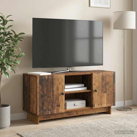 Televizní Skříň 102 X 34,5 X 50 Cm Staré Dřevo Kompozitní Dřevo