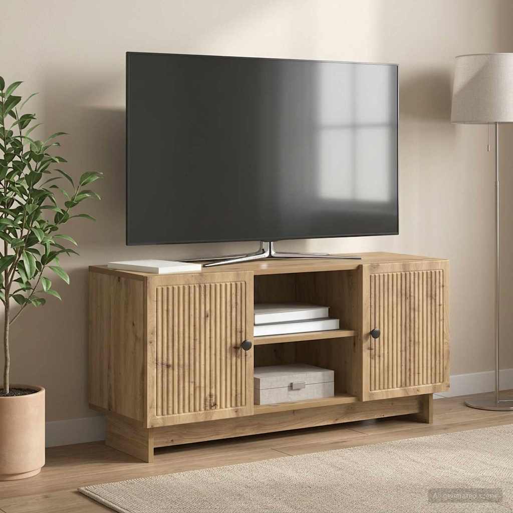 Televizní Skříň 102 X 34,5 X 50 Cm Dub Artisan Kompozitní Dřevo