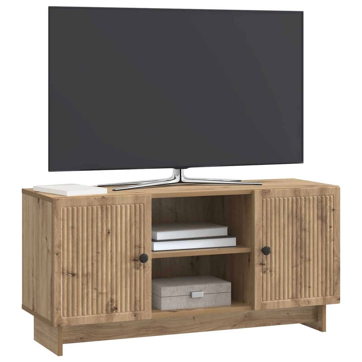 Televizní Skříň 102 X 34,5 X 50 Cm Dub Artisan Kompozitní Dřevo