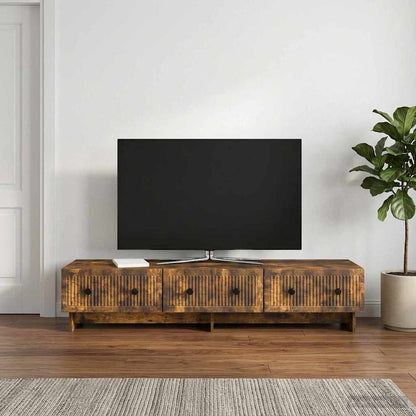 Televizní Skříň Kouřový Dub 147 X 34,5 X 30 Cm Kompozitní Dřevo
