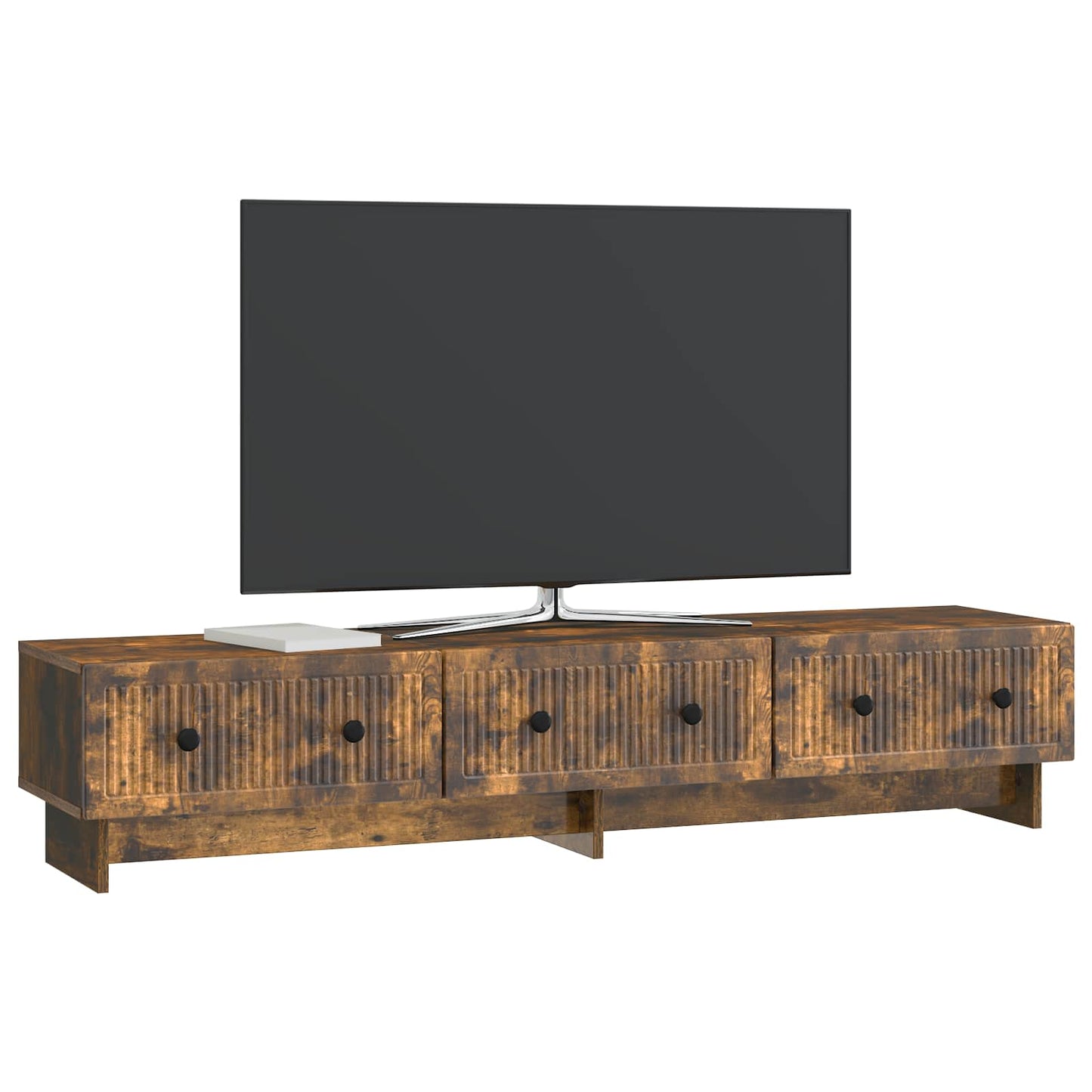 Televizní Skříň Kouřový Dub 147 X 34,5 X 30 Cm Kompozitní Dřevo