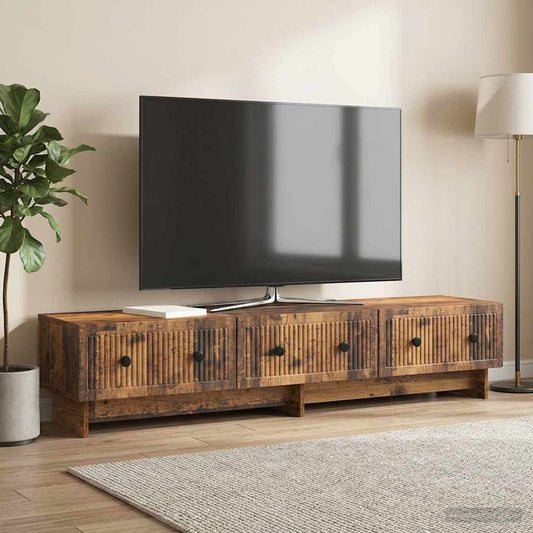 Televizní Skříň Staré Dřevo 147 X 34,5 X 30 Cm Kompozitní Dřevo