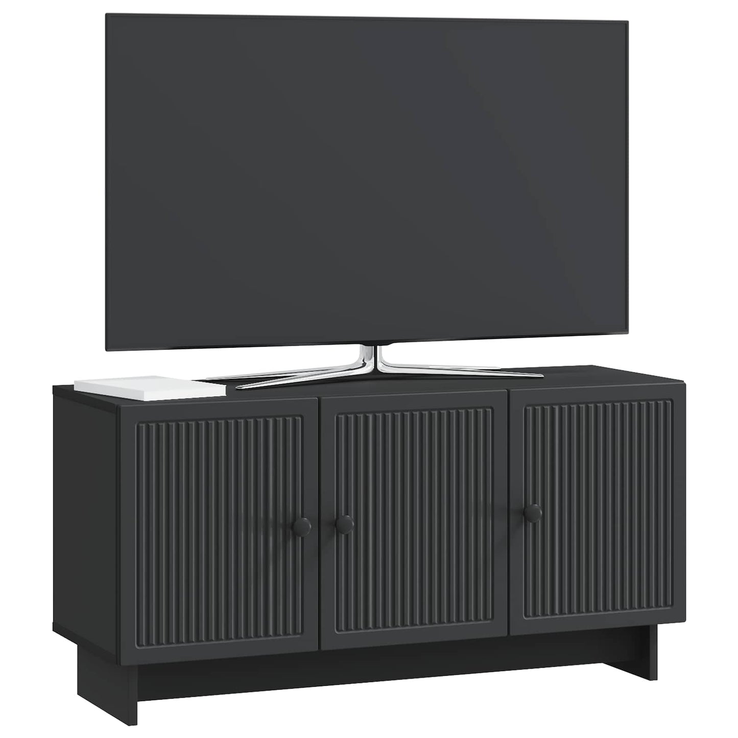 Televizní Skříň Černá 99 X 34,5 X 50 Cm Kompozitní Dřevo
