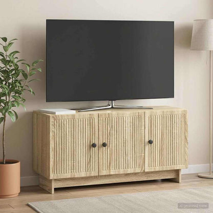 Televizní Skříň Dub Sonoma 99 X 34,5 X 50 Cm Kompozitní Dřevo