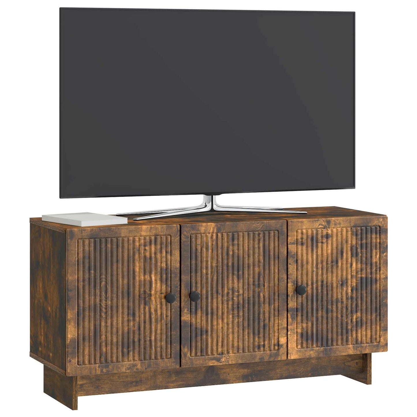 Televizní Skříň Kouřový Dub 99 X 34,5 X 50 Cm Kompozitní Dřevo