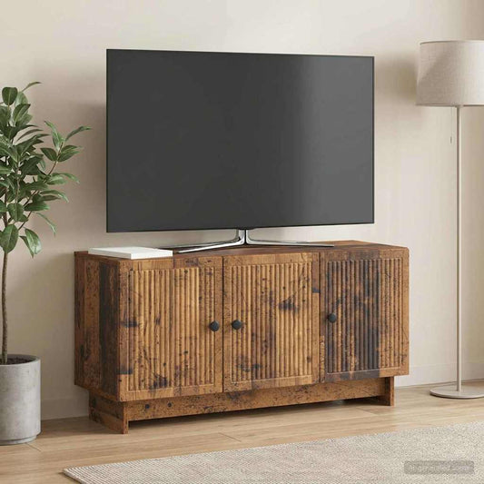 Televizní Skříň Staré Dřevo 99 X 34,5 X 50 Cm Kompozitní Dřevo