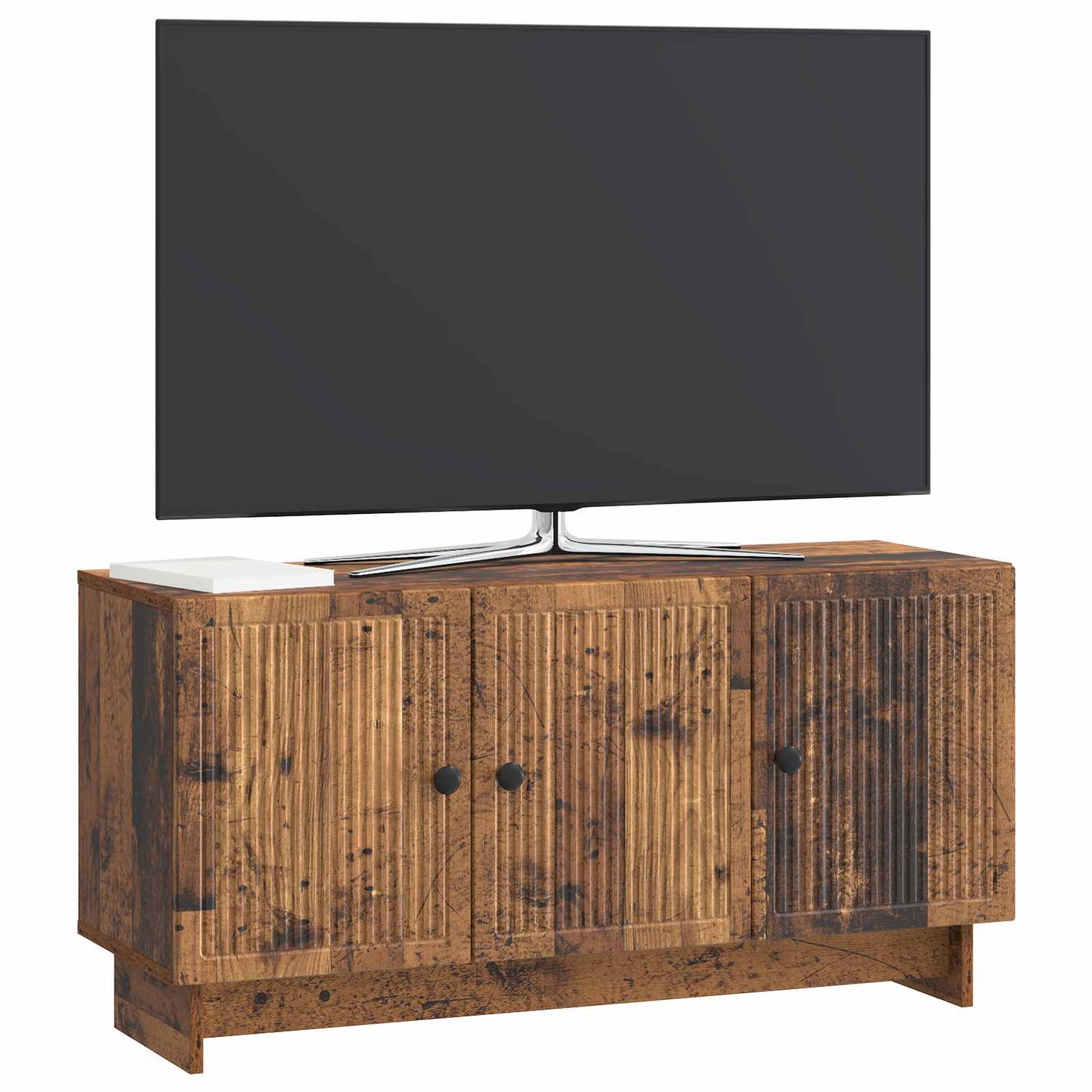 Televizní Skříň Staré Dřevo 99 X 34,5 X 50 Cm Kompozitní Dřevo