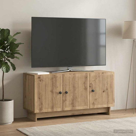 Televizní Skříň 99 X 34,5 X 50 Cm Dub Artisan Kompozitní Dřevo