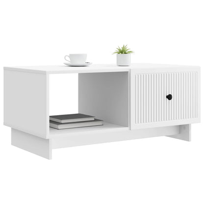 Konferenční Stolek Bílá 90 X 50 X 40 Cm Kompozitní Dřevo