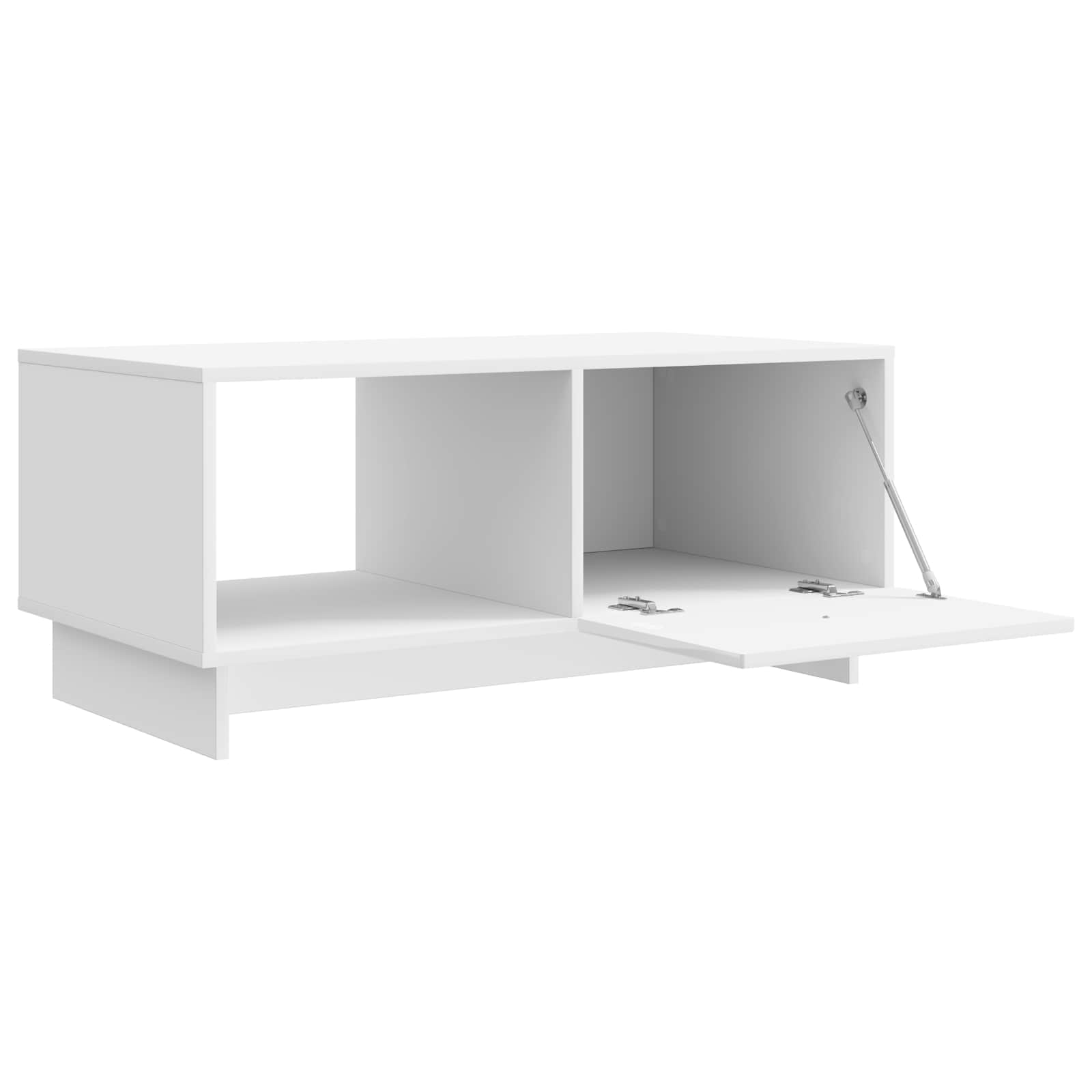 Konferenční Stolek Bílá S Vysokým Leskem 90 X 50 X 40 Cm