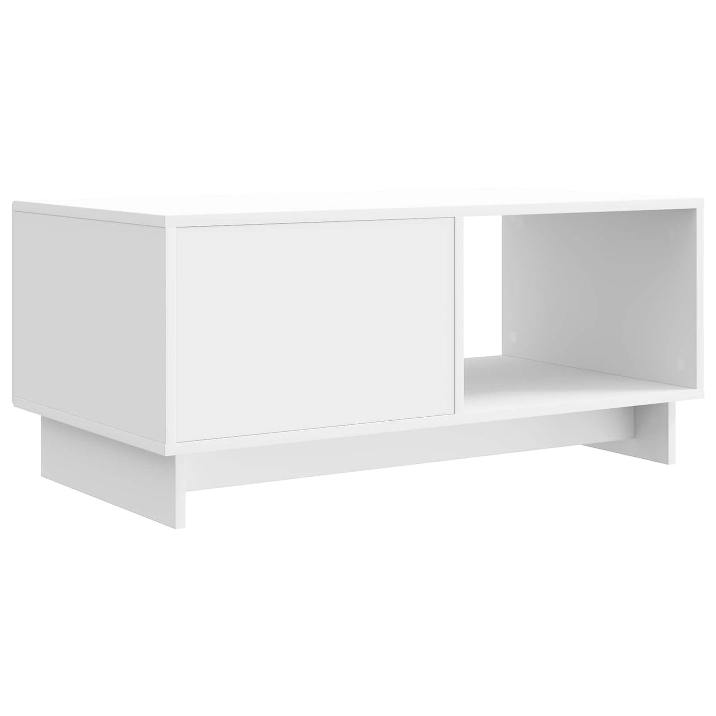 Konferenční Stolek Bílá S Vysokým Leskem 90 X 50 X 40 Cm