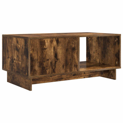 Konferenční Stolek Kouřový Dub 90 X 50 X 40 Cm Kompozitní Dřevo