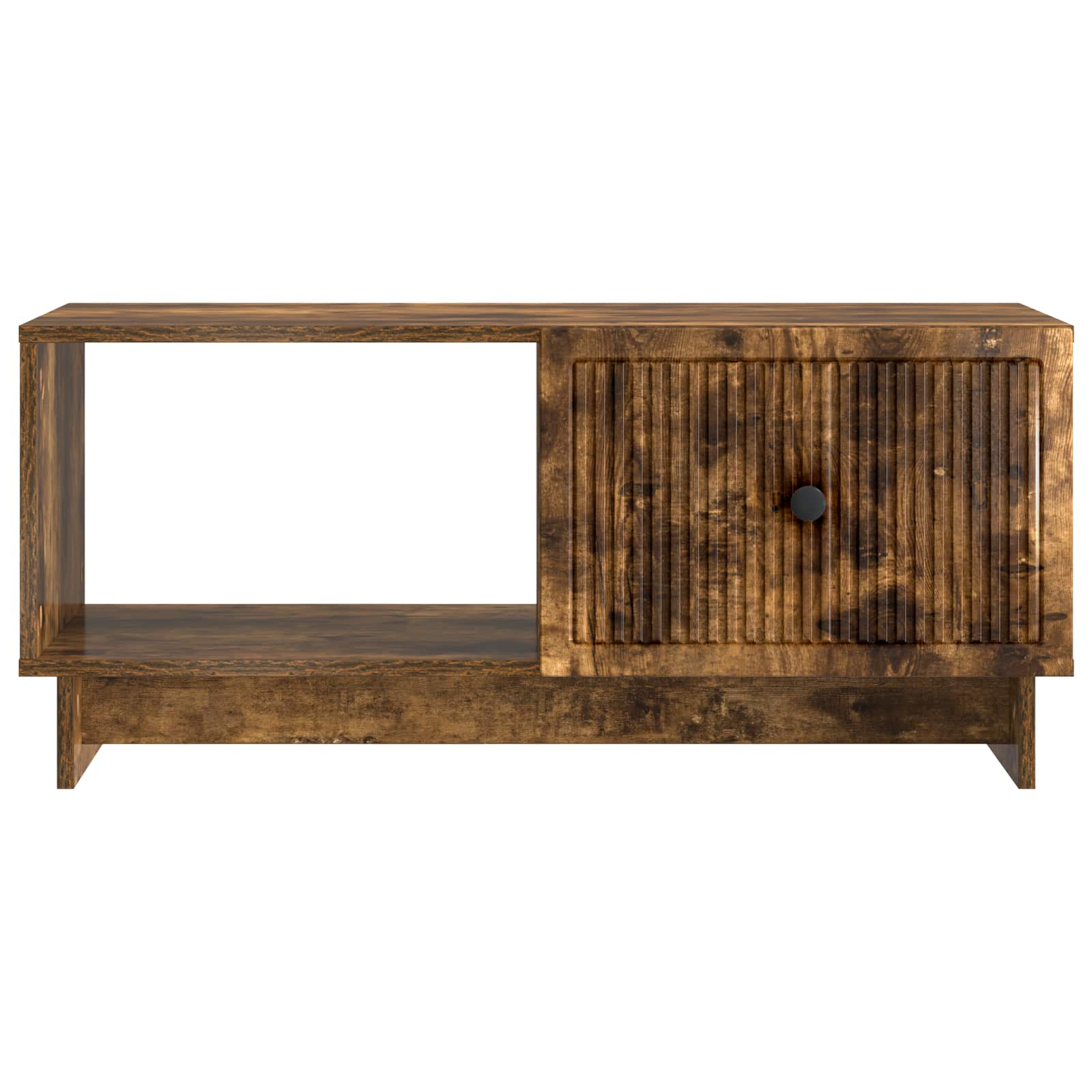Konferenční Stolek Kouřový Dub 90 X 50 X 40 Cm Kompozitní Dřevo