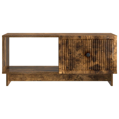 Konferenční Stolek Kouřový Dub 90 X 50 X 40 Cm Kompozitní Dřevo
