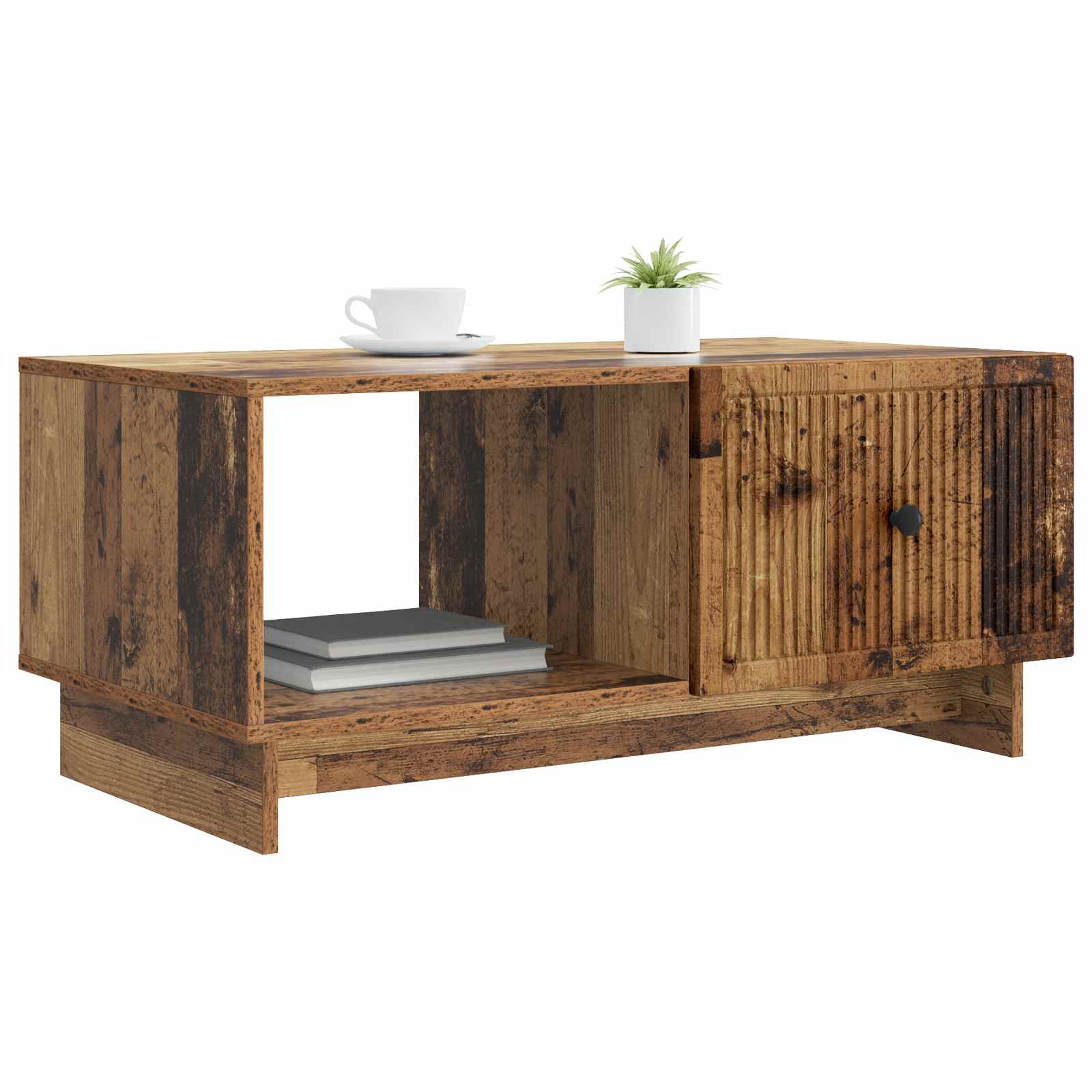 Konferenční Stolek Staré Dřevo 90 X 50 X 40 Cm Kompozitní Dřevo