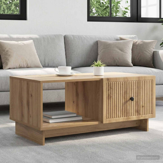 Konferenční Stolek Dub Artisan 90 X 50 X 40 Cm Kompozitní Dřevo