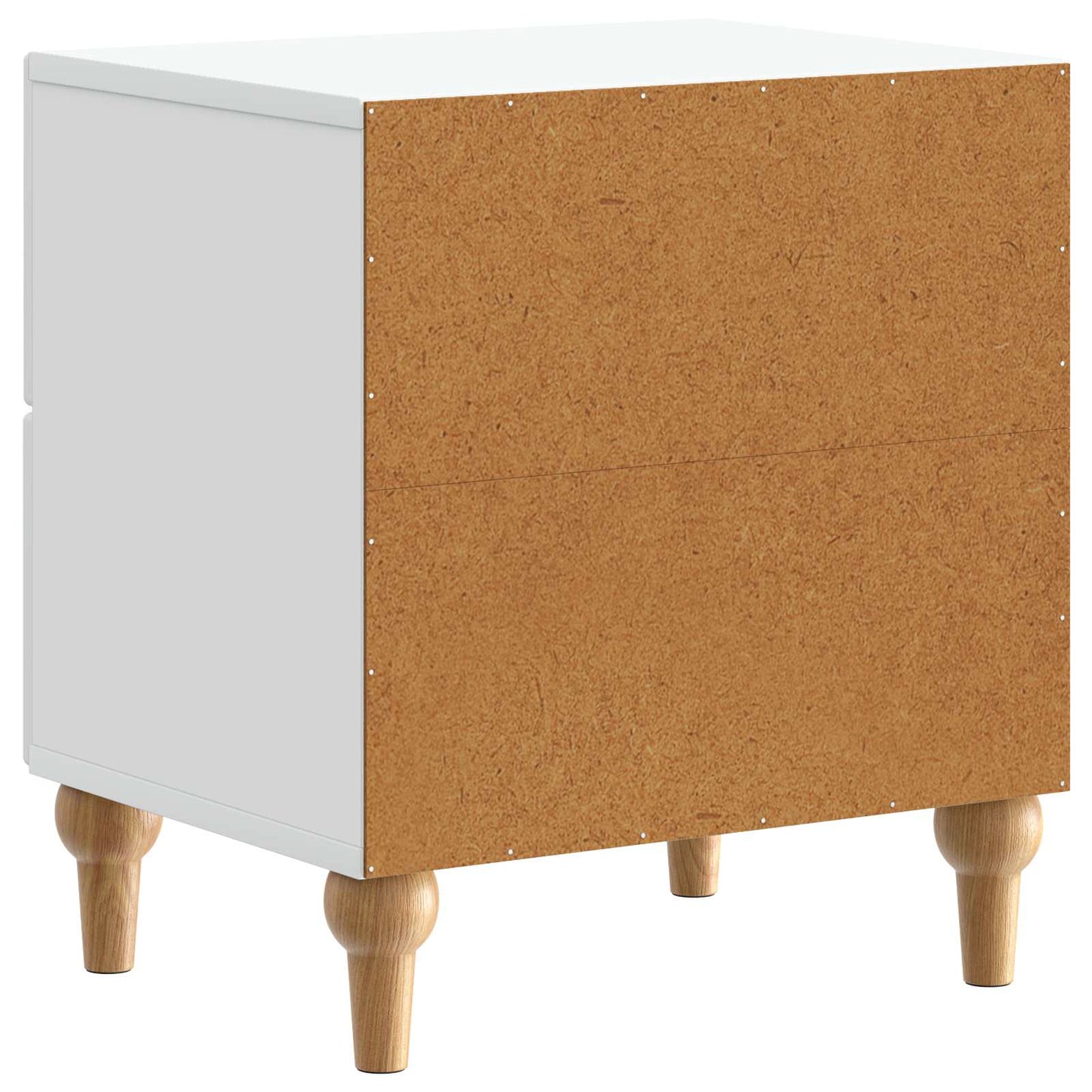 Noční Skříňka 2 Pcs Bílá 43 X 34,5 X 48 Cm Kompozitní Dřevo