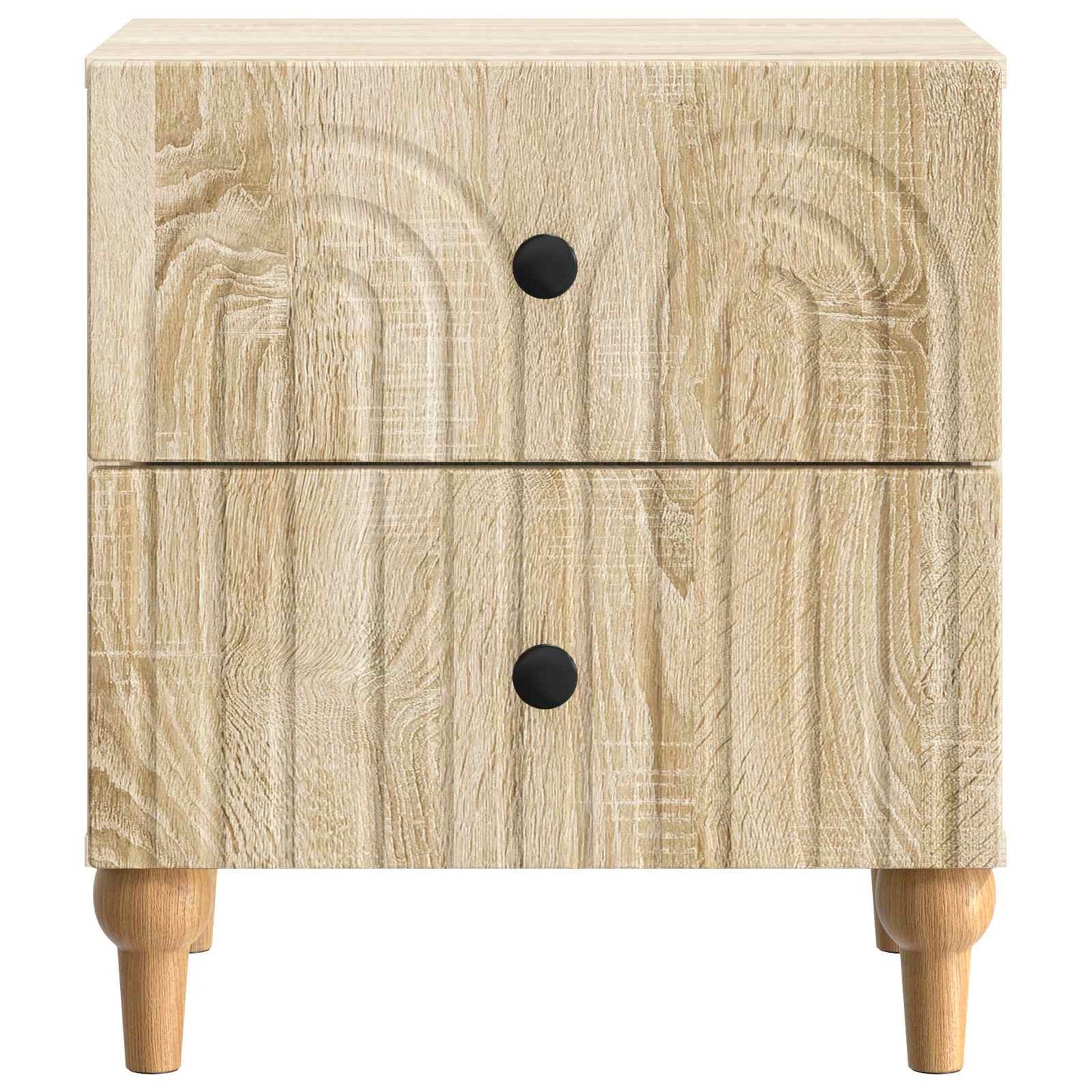 Noční Skříňka Se Zásuvkou 2 Pcs Dub Sonoma 43 X 34,5 X 48 Cm